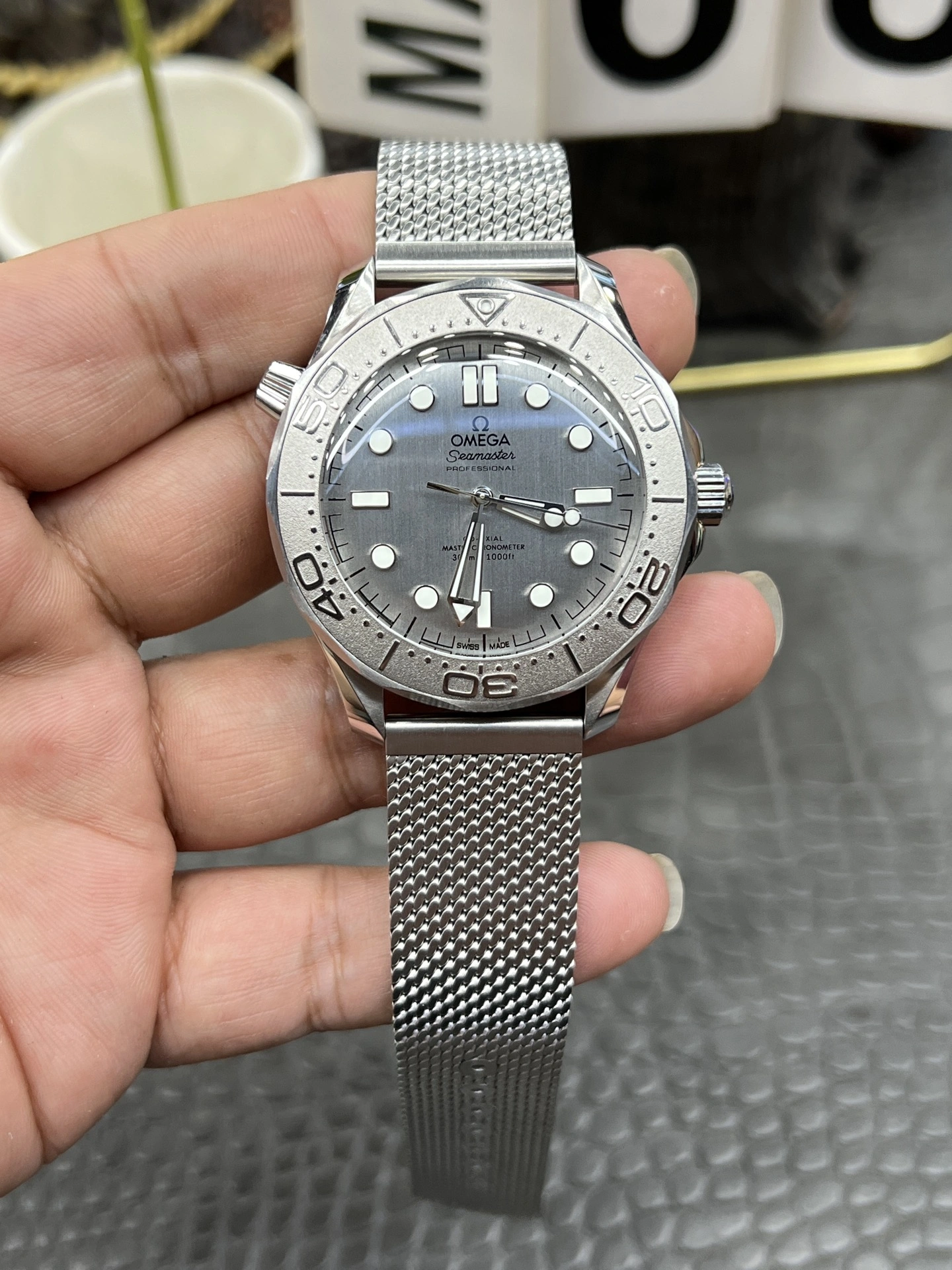 CBD Factory Omega Seamaster Diver 300M 42mm James Bond 60th Anniversary Mesh Bracelet (210.30.42.20.06.002) 1:1 Super Clone – DD8806 Movement SmoothTexture 227